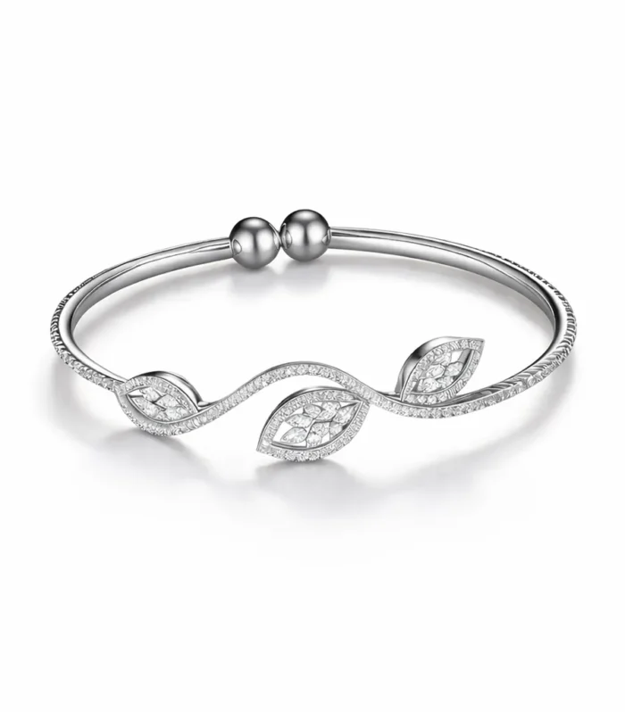 Icon Bracelet, Gold, Silver, Diamonds